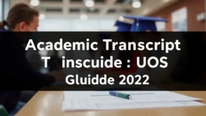 Academic Transcript UOS Guide 2025 - Professional Swiss-style featured image | Truescho.com
