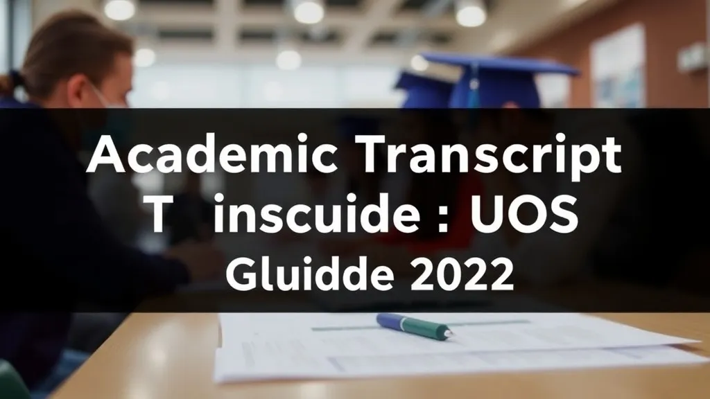 Academic Transcript UOS Guide 2025 - Professional Swiss-style featured image | Truescho.com