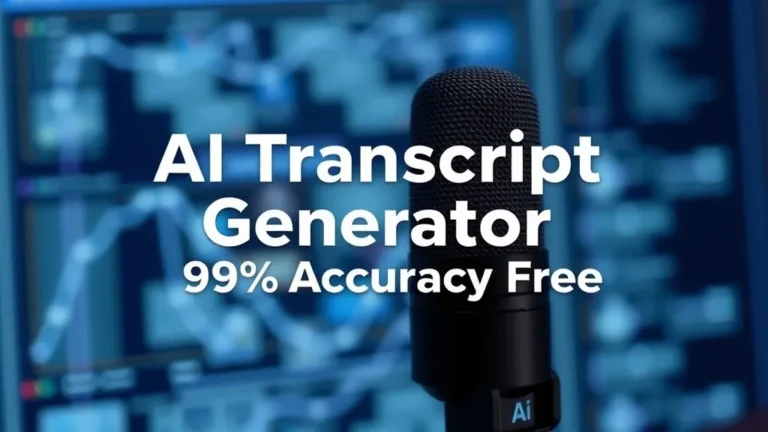 AI Transcript Generator - 99% Accuracy Free - Professional Swiss-style featured image | Truescho.com
