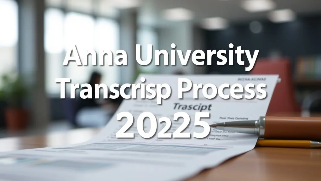 Anna University Transcript Process 2025 - Professional Swiss-style featured image | Truescho.com