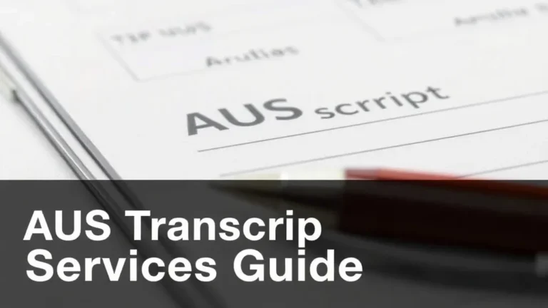 AUS Transcript Services Guide - Professional Swiss-style featured image | Truescho.com