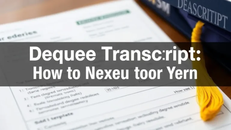 Degree Transcript: How to Request Yours - Professional Swiss-style featured image | Truescho.com
