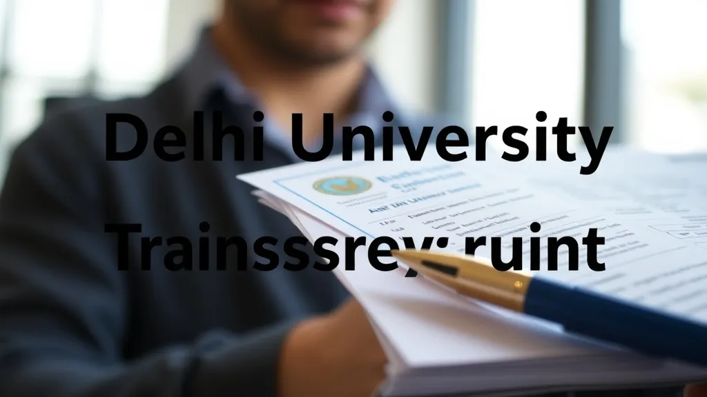 Delhi University Transcript Guide 2025 - Professional Swiss-style featured image | Truescho.com