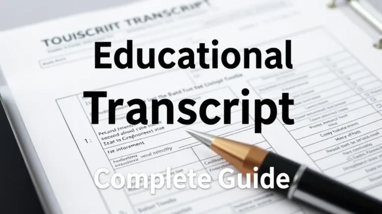 Educational Transcript Complete Guide - Professional Swiss-style featured image | Truescho.com
