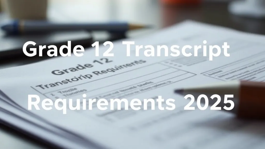 Grade 12 Transcript Requirements 2025 - Professional Swiss-style featured image | Truescho.com