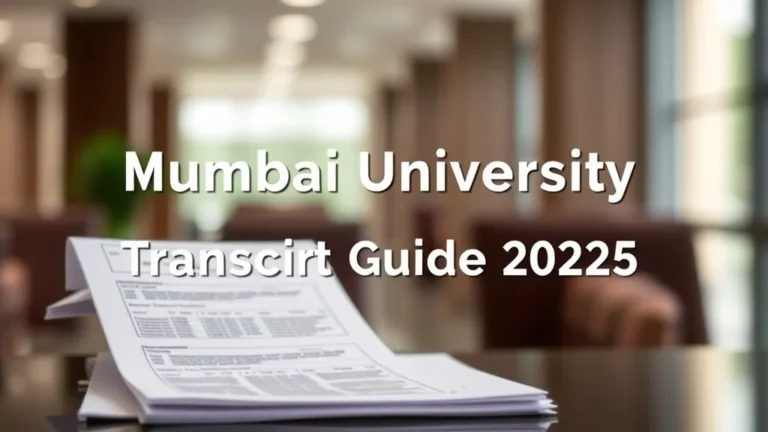 Mumbai University Transcript Guide 2025 - Professional Swiss-style featured image | Truescho.com
