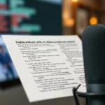 Podcast Transcript Generator with AI - Professional Swiss-style featured image | Truescho.com