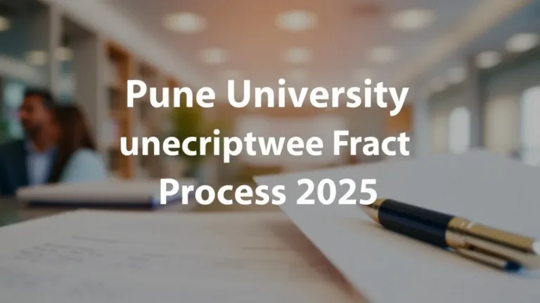 Pune University Transcript Process 2025 - Professional Swiss-style featured image | Truescho.com