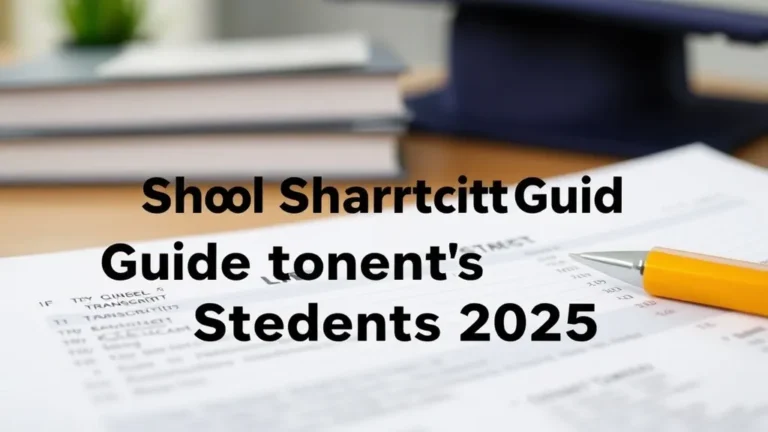 School Transcript Guide for Students 2025 - Professional Swiss-style featured image | Truescho.com