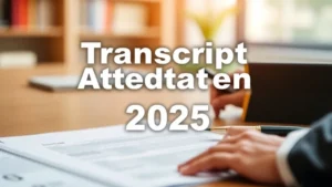 Transcript Attestation Process 2025 - Professional Swiss-style featured image | Truescho.com