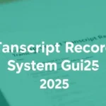 Transcript Record System Guide 2025 - Professional Swiss-style featured image | Truescho.com