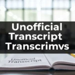 Unofficial Transcript vs Official Guide - Professional Swiss-style featured image | Truescho.com