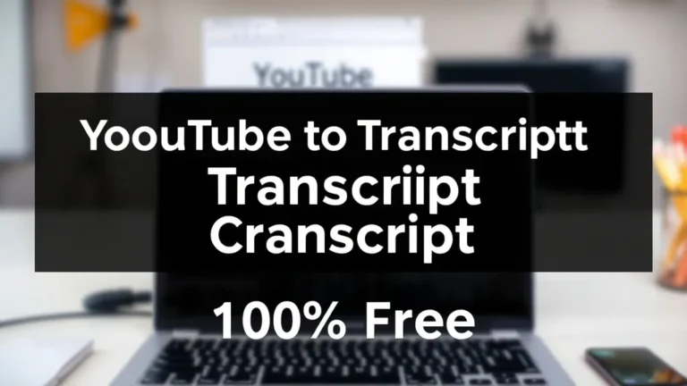 YouTube to Transcript Converter - 100% Free - Professional Swiss-style featured image | Truescho.com