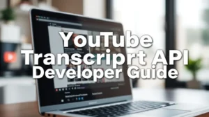 YouTube Transcript API Developer Guide - Professional Swiss-style featured image | Truescho.com