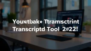 YouTube Transcript Download Tool 2025 - Professional Swiss-style featured image | Truescho.com